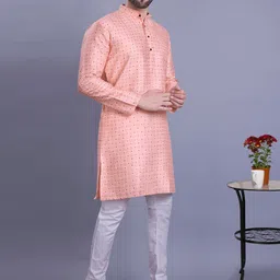 SHIWAM ETHNIX Printed Regular Straight Kurta with Pyjamas-picture-17