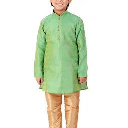 Pro-Ethic STYLE DEVELOPER Boys Lime Green Kurta with Pyjamas-picture-43