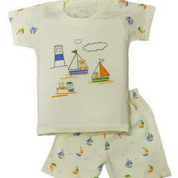 BAESD Kids Printed Pure Cotton T-shirt With Pyjamas-picture-29