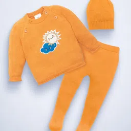 Mylo Unisex Baby  Sweater & Footed Pant Set with Cap image 1