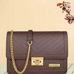 FLYING BERRY Small Size Textured Structured Sling Bag-picture-55