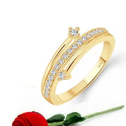 Vighnaharta Gold-Plated Cubic Zirconia-Studded Finger Ring-picture-23