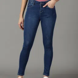 SHOWOFF Women Slim Fit High-Rise Light Fade Stretchable Cotton Jeans-picture-32