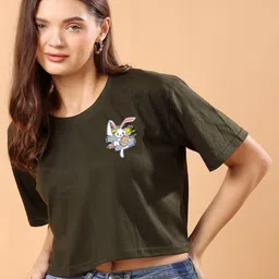 SWIFTLY Women Printed Bio Finish T-shirt-picture-33