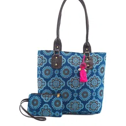 NEPRI Ethnic Motifs Printed Structured Shoulder Bag with Tasselled-picture-41