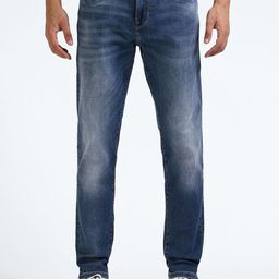 Flying Machine Men Tapered Fit Low Distress Heavy Fade Stone Wash Stretchable Jeans-picture-15