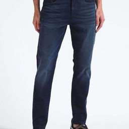 Flying Machine Men Slim Tapered Fit Clean Look Light Fade Stretchable Jeans-picture-25