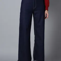 High Star Women 90' Marine Straight Fit High-Rise Stretchable Jeans-picture-41