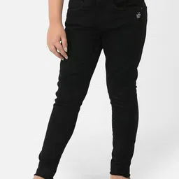 Crimsoune Club Girls Black Urban Slim Fit Stretchable Jeans-picture-42