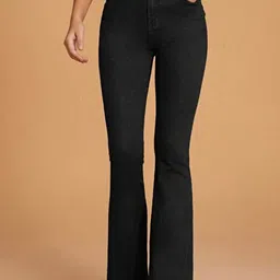 BROADSTAR Women Smart Bootcut High-Rise Clean Look Stretchable Jeans-picture-19