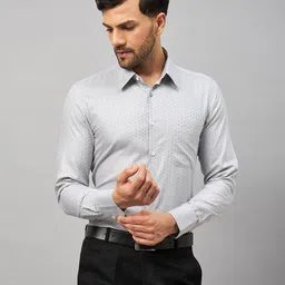 LOUIS STITCH Comfort Grid Tattersall Checked Cotton Formal Shirt-picture-31