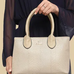 Lavie Ficus 1 Beige Animal Textured Structured Handheld Bag-picture-28
