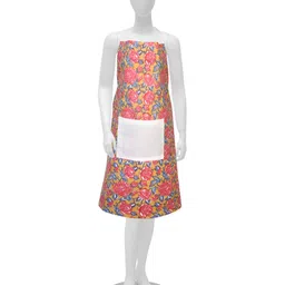 Texstylers Pink & Blue Printed Cotton Kitchen Apron-picture-15