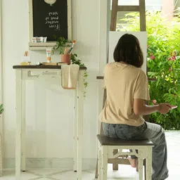 ellementry Beige & Black Farmhouse Flair Rooster Blackboard-image-3