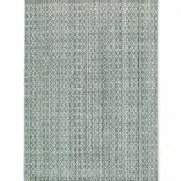 obeetee Grey Abstract Blended Wool 4 ft x 6 ft Hand Woven Carpet image 2