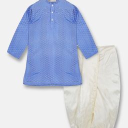 Sethukrishna Boys Blue Kurti with Dhoti Pants-picture-44