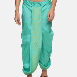 Sethukrishna Men Green Printed Dhoti-picture-17