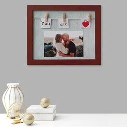 Art Street Brown Solid Rectangle Wall Hanging Photo Frame-picture-13
