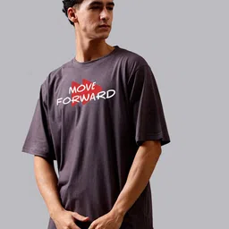Mad Over Print Typography Printed Cotton Oversized T-shirt-picture-19