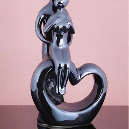 CHOCOZONE Black Ceramic Couple Showpiece-picture-18