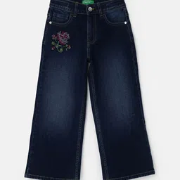 United Colors of Benetton Girls Wide Leg Light Fade Jeans-picture-20