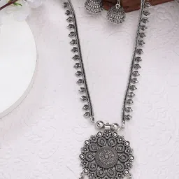 NVR Silver-Plated Oxidized Jewellery Set-picture-41