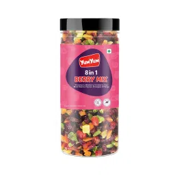 Yum Yum 8 in 1 Berry and Fruits Mix | Dried Berries | Healthy Snacks | Cranberry | Strawberry | Blueberry | Kiwi | Papaya | Pineapple | Mango | Black Raisins | Antioxidants-image-18