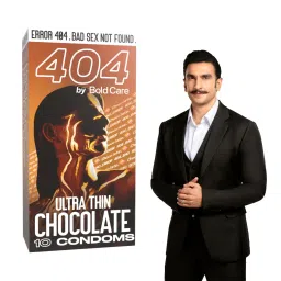 404 by Bold Care Super Ultra Thin Chocolate Flavored Condoms For Men, 60 Microns, 10 Units-image-16