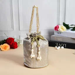 Kuber Industries Pack Of 2 Textured Embroidered Potli Clutch-picture-42