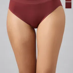 DressBerry Pack Of 3 Seamless Basic Briefs-image-91