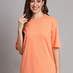 Funday Fashion Round Neck Organic Cotton Oversized T-shirt-picture-17