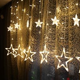 ENORMITY Yellow & White Star Shape String Lights-picture-45