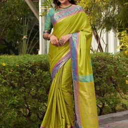 SGF11 Floral Woven Design Zari Banarasi Saree-picture-15