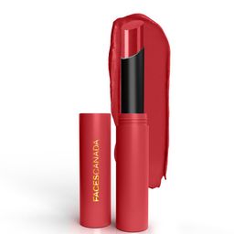 FACES CANADA 8Hr Long Stay 3-In-1 Primer-Infused Matte Lipstick -  Raging Red 10-picture-34