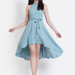 WESTCLO Blue Midi Dress-picture-13