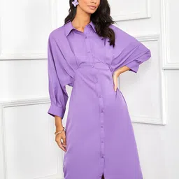 Styli Purple Sheath Dress-image-92