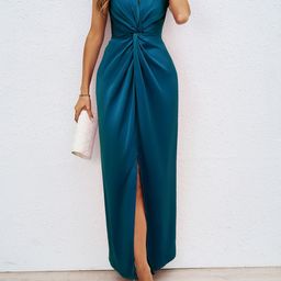 JC Mode Women Cut-Outs Maxi Wrap Dress-picture-49
