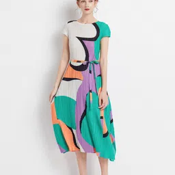 JC Collection Print A-Line Midi Dress-picture-32