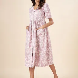 AKKRITI BY PANTALOONS Floral Print Empire Midi Dress-picture-28