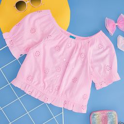 YU by Pantaloons Self Designed Cotton Schiffli Top-picture-20