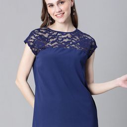 Oxolloxo Round Neck Extended Sleeves Lace-Up Regular Top-picture-15