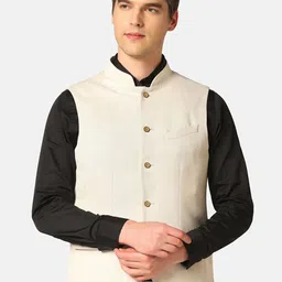 Blackberrys Slim-Fit Bandhgala Nehru Jacket image 1