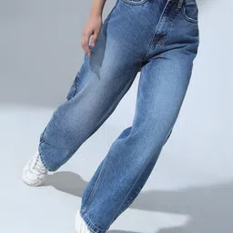 Hubberholme Women 90's baggy High-Rise Light Fade Jeans-picture-28