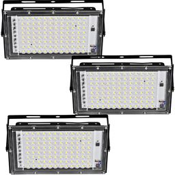 SPARK WORLD White & Black 3 Pieces Textured Aluminium Rectangle Shaped Outdoor Lamps-picture-17