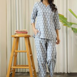 SANSKRUTIHOMES Women Printed Night suit-picture-39