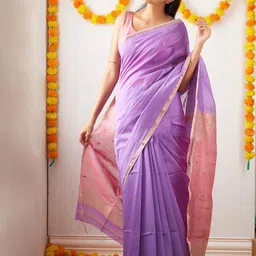 Anjaneya Sarees Woven Design Zari Silk Blend Banarasi Saree-picture-30