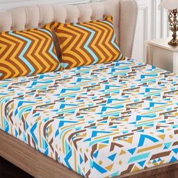 SEJ by Nisha Gupta 144 TC Queen Bedsheet with 2 Pillow Covers-picture-2
