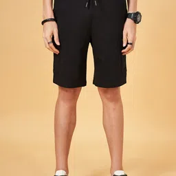 People Men Mid-Rise Cotton Shorts-image-66