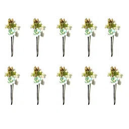 Hair Flare Women 10 Pieces Floral Hair Accessory Set-image-34