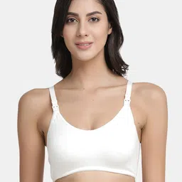 Inner Sense White Solid Non-Wired Non Padded Maternity Sustainable Bra IMB004F-picture-17